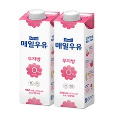 (냉장) 매일유업 무지방900mlx2개