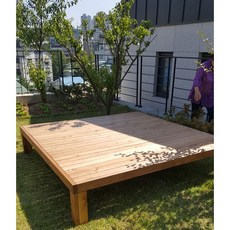야외평상 주문제작 완제품 판매자설치 소나무, 월넛