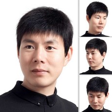 중년남성짧은머리가발