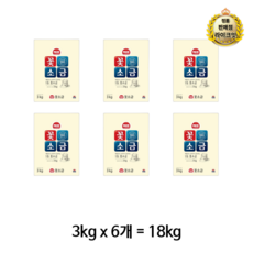 해표 꽃소금, 18kg, 13개