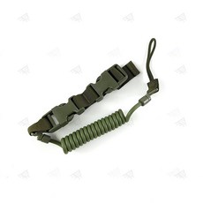 권총 피탈 방지 랜야드 슬링 스내피 총기 밀리터리 리트렉터 스트랩 코일 장비 라이트 전술 탐침봉 퀵코일 탄침봉 유실 숏코일 워벨트 스킨스쿠버 고리 행거 다이빙 끈 스트링, A_그린(), 1개