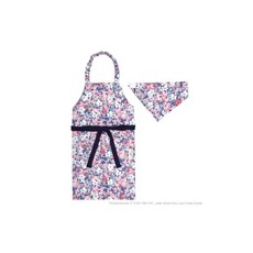 COLORFUL CANDY STYLE LAURA ASHLEY 子供用 어린이앞치마 여자아이 삼각건 세트 초등학생 100120 탈착 간단 Floret N1251640, 1개, 상세페이지 참조