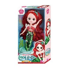 원앤원 인어공주 체리 인형 26cm 투피스 머리띠 귀걸이 (아이장난감/유아장난감/아기장난감/여아인형/여자인형/여자조카선물/딸선물/인형놀이 추천)