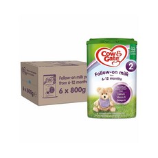 카우앤게이트 분유 2단계 수입 분유 영국 직구 Cow & Gate 2 Follow-On Milk From 6-12 Months 800g 6팩, 기본