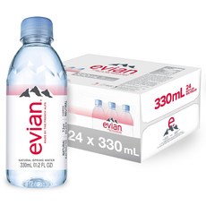 에비앙 생수 330ml 천연광천수, 24개