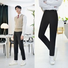 교복몰 (빅사이즈) 허리조절 블랙 교복바지(남자)