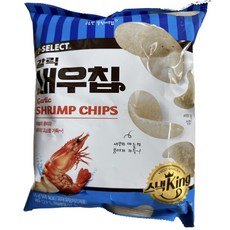 [7-SELECT] 갈릭새우칩 65g 12개 1박스 짭짤한 새우과자 간식 탕비실 사무실