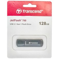 Transcend 創見 JetFlash 700 USB3.1 Gen1 隨身碟，128GB，高速傳輸, 1個