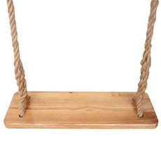  로프 나무 그네 공중 캠핑 액세서리 해먹 놀이터 공원, 100cmx20cm(두께3cm)밧줄지름24mm 