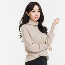 GOBI 고비 캐시미어 오가닉 터틀넥 스웨터 몽골캐시미어100% 가을 트렌디 코디