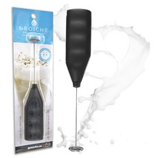 (특가/당일)그로쉬 라떼 터보 핸디형 전동 우유거품기 블랙 / Grosche EZ Latte Milk Frother Black, 1개