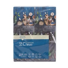 코디 홈냅킨 100매*6입, 100개, 1개
