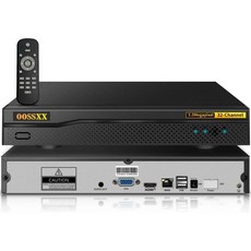 OOSSXX 32채널 5.0 메가픽셀 NVR 네트워크 비디오 레코더 최대 32x5MP IP 카메라 8TB 하드 드라이브 지원(HDD 미포함) - 32채널nvr