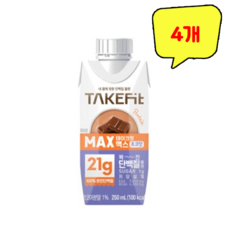 (무료배송) 남양 테이크핏 맥스 초코맛 250ml, 4개
