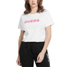 [게스][여성]티셔츠/블라우스Mesh Back Crop T-Shirt