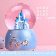 하울의움직이는성오르골 오르골악보 서달미오르골 인생의회전목마오르골 오르골제작 오르골자장가 스노우볼, 진한 파란색 성 블루 (내부회전)