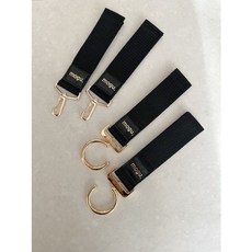 모구 유모차고리 가방고리 유아차고리 기저귀가방, 1개, 블랙