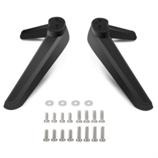 범용 TV 스탠드 테이블탑 TV 스탠드 베이스 교체 TV 베이스 받침대 다리 TV 스탠드 마운트 다리 17mm-20mm, 01 Black