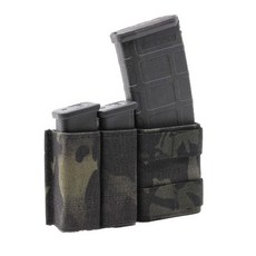  에스텍 Esstac 5.56 1+2 KYWI 매거진 파우치 Side by Gap, 4x Belt Loops 1.75인치, 멀티캠블랙 