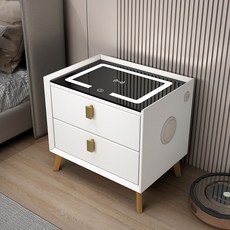 (해외직구)3 in 1 스마트 멀티 수납장(화이트+골드)