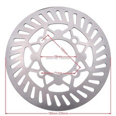 앞 뒤 브레이크 디스크 로터 CRF XR50CC 70CC 110CC 125CC 140CC 150CC 피트 더트 바이크용 180mm 190mm 200mm 210mm 220mm 230, 1) 180mm - 브레이크캘리퍼도색