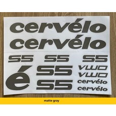 Cervelo S5 자전거 프레임 스티커 그래픽 접착제 세트 비닐 사이클링 데칼, [02] matte white