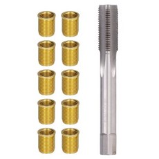 점화 플러그 나사산 구멍 수리 도구 금속 M12x125 인서트 M14x125 탭 14mm 재나사산 키트, 1) A