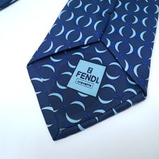 가다컴퍼니 FENDI 펜디 로고 뉴문 빈티지 실크 넥타이 #A922