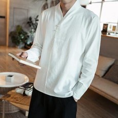 남자 홈쇼핑 남성 데일리 가을 차이나 긴소매 셔츠 한복 남선수복 가비 빈티지 남성복 상의