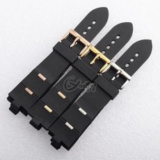 Bvlgari 방수 남자 여자 손목 테이프 팔찌에 대 한 22x8mm 24x8mm 수 지 시계 밴드 스트랩 블랙 실버 골드 rosegold 핀 버클/GD-A336580