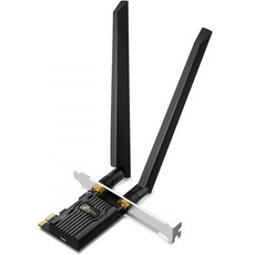 TP-Link WiFi 6 PCIe Wi-Fi 카드 데스크톱 PC AX3000Archer TX55E 블루투스 5.2 WPA3 802.11ax 듀얼 밴드 무선 어댑터 MU-MIMO, AXE5400, Wi-Fi 6E - Newer Mode