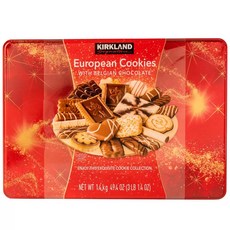 1.4KG 코스트코 커클랜드 시그니처 유러피안 쿠키 위드 벨지안 초콜릿 Kirkland European Cookies, 1개