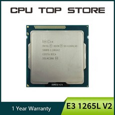 중고 Intel Xeon E3 1265L V2 쿼드 코어 2.50GHz 5 GT/s SR0PB LG 호환A1155 CPU 인텔 제온 4, 단일옵션