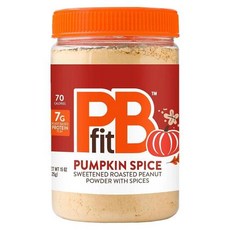 PBfit 펌킨 스파이스 천연 땅콩 버터 파우더 로스트 프레스 땅콩 가루 스프레드 425.2g
