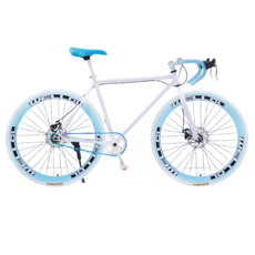 MONTHERIA 로드자전거 26촌 로드싸이클자전거 A596-01, 푸른 색, 40MM