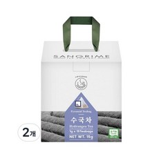 산그리메 고급 선물세트 유기농 수국차 삼각티백 15개입 (2개), ONE COLOR, 15개입 2개