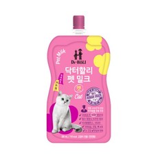 고양이 닥터할리 펫 밀크 캣 200ml 2개발송 가순분해 캔, 2개