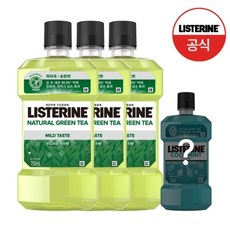 리스테린 [그린티250ml증정] 내추럴 그린티 마일드 750ml x3