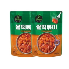 비비고 쌀떡볶이 575g x 2개 CJ[씨제이] 야식[간식] [맛있는] 1세트