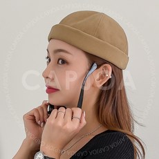 캡없는모자