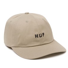 HUF Set OG 곡선형 바이저 6패널 모자 오트밀