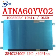 16.0 OLED 디스플레이 패널 교체 ATNA60YV02 ATNA60YV05 Asus ProArt StudioBook 프로 16 W7600 1610 WQUXGA 2840X2400, [01] ATNA60YV02, [01] OLED 4K, 1개