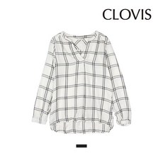 클라비스 모노 체크 블라우스 CVYW73902I