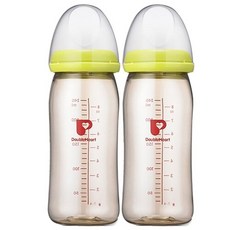 더블하트 소프트터치 모유실감 PPSU 노꼭지젖병 240ml 트윈팩(2개입) - 그린 단품없음 2개 상품 이미지