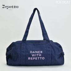 Repetto 레페토 더플백 L 코튼 DANCE WITH REPETTO 네이비 발레 필라테스 요가 가방