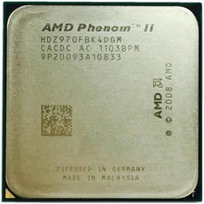 AMD Phenom II X4 970 CPU는 4코어 4스레드 데스크탑 프로세서 3.5GHz 6M 125W 소켓 AM2+ AM3을 사용했습니다.