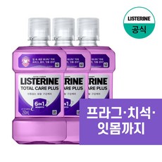 리스테린 토탈케어 플러스 구강청결제, 250ml, 3개