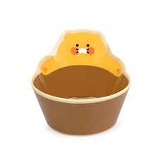 카카오프렌즈 춘식이 형태 그릇 캐릭터 디저트 씨리얼그릇, 1개
