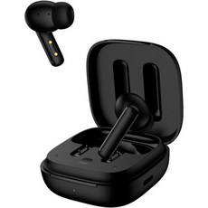 1788009 QCY T13 ANC 무선이어폰 노이즈 캔슬링 이어폰 Bluetooth 5.3 외음 도입 모드 풍절 저감 완전무선이어폰 액티브 4개 마이크 탑재 30시간 재생 대, 블랙