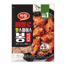 하림 버팔로핫스파이스봉 200g, 1개